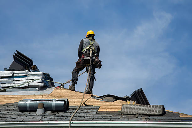 Professional Roof Replacement technician working in Unadilla, NY